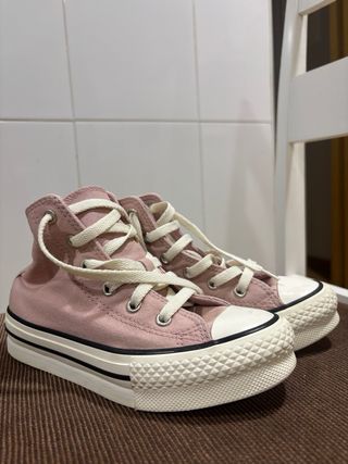 Deportivas Converse altas rosas