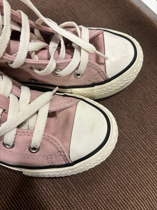 Deportivas Converse altas rosas