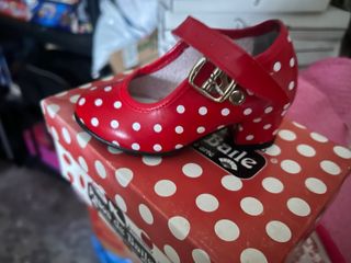 Zapatitos Flamencos Rojos Lunares