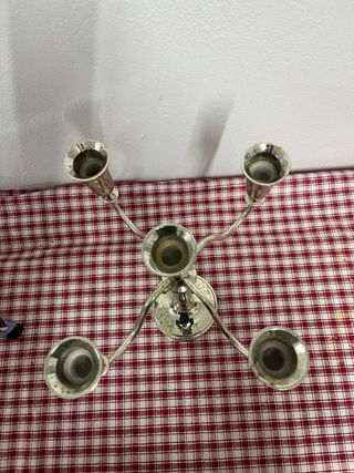 Candelabro Vintage Metal 5 Velas