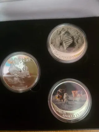 Colección Monedas Apollo 11 Alunizaje
