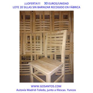 Lote sillas resistentes y baratas. Comodas. Bares