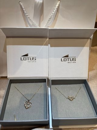 Conjunto Lotus: Pulsera y Colgante Plata