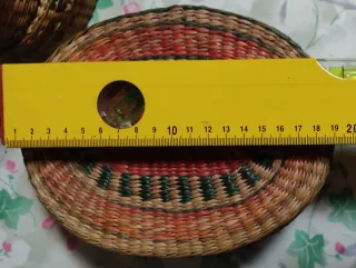 4 Cestas Mimbre Concéntricas