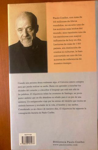 "El alquimista", de Paulo Coelho, tapa dura