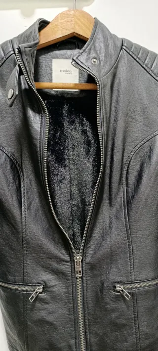 Cazadora polipiel efecto cuero marca Inside.