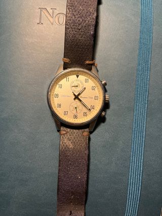 Reloj Massimo Dutti Piel Marrón y Plata.