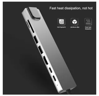 Hub USB C XNASU 8 en 1 Adaptador Múltiple