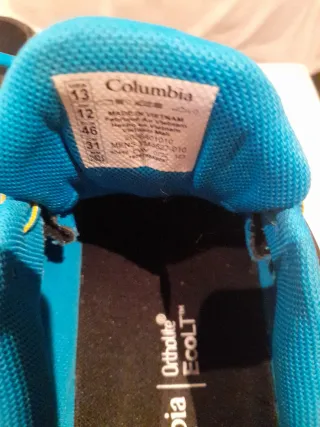 Zapatillas Columbia Senderismo Negras y Azules
