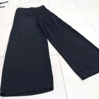 Completo Nero: Top + Pantalone Wide Leg