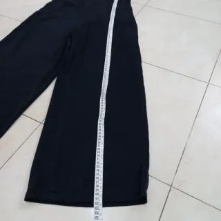 Completo Nero: Top + Pantalone Wide Leg