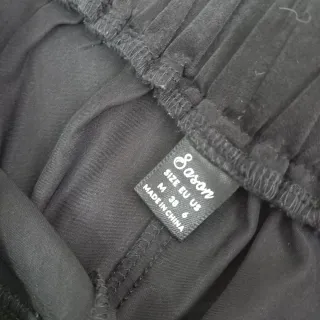 Completo Nero: Top + Pantalone Wide Leg