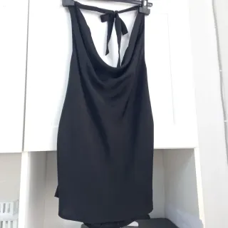 Completo Nero: Top + Pantalone Wide Leg