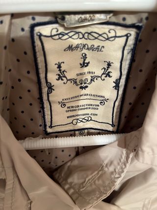 Gabardina niña Mayoral beige
