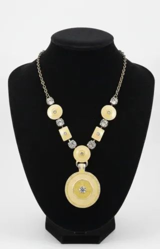 Collar Vintage Cristal Dorado