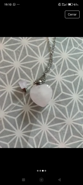Collar Corazón Perfume