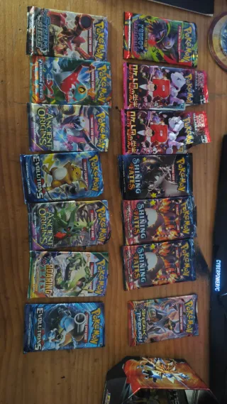Pokémon card lot: 27 packs, 4 decks, Necrozma tin