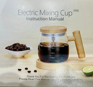 Tazza Elettrica Auto-Mescolante Vetro 400ml