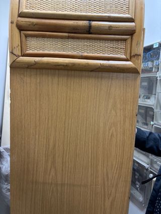 Vitrina Mimbre Ratán Bambú Cristal