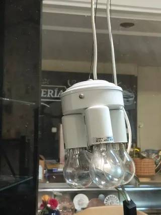 Lámpara colgante doble E27