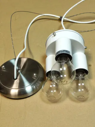 Lámpara colgante doble E27