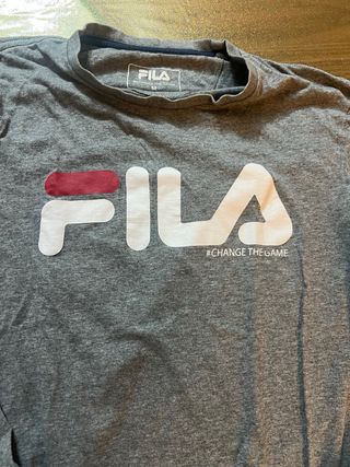 Maglia Fila manica lunga grigia