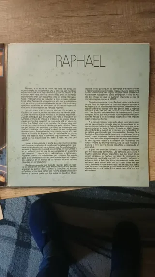 Due vinili di Raphael