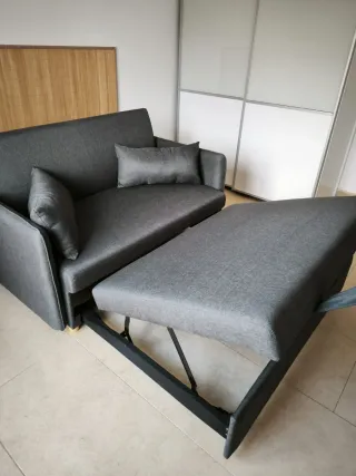 Sofá cama 2 plazas 3 en 1 - Tela.