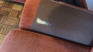 Sofá 2 plazas color teja