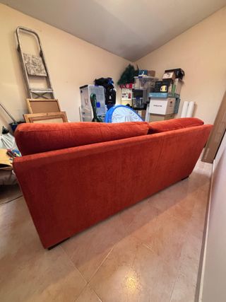 Sofá 2 plazas color teja