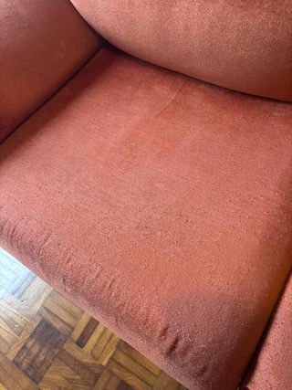 Sofá 2 plazas color teja