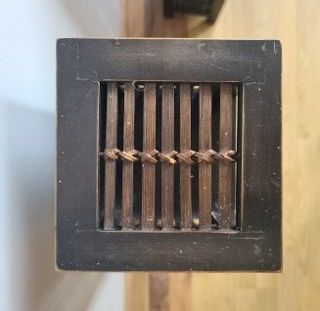 Set di 2 colonne di stoccaggio in legno e bambù