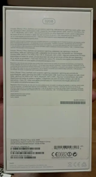 iPhone 7 Plus Oro 32GB - Autonomía Excelente