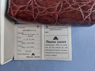 Bolso pinturas, neceser o monedero Maurice Lacroix