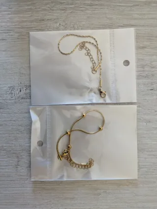 REGALO Pulseras Acero Inoxidable Doradas