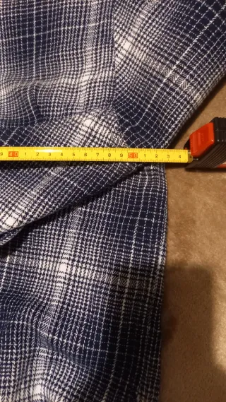 Camisa Franela Woolrich Azul y Blanca