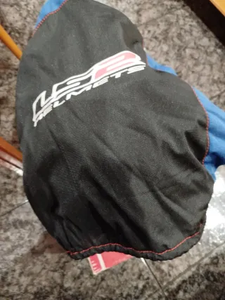 Casco Moto LS2 Negro Cuadros