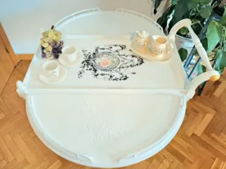 Carrito camarera blanco