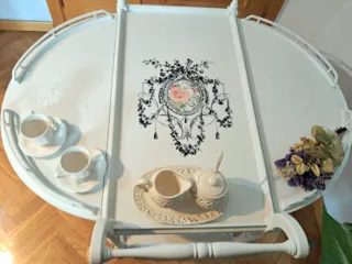 Carrito camarera blanco