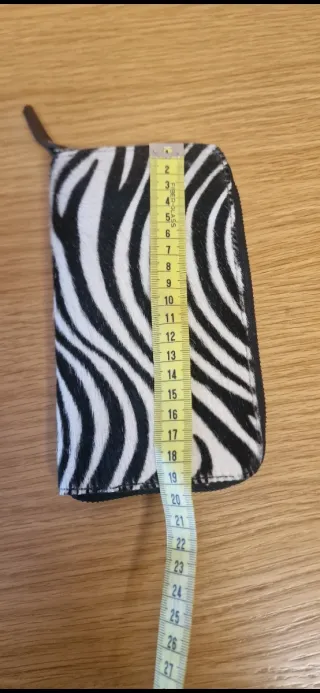 Cartera Billetera Cebra Cremallera