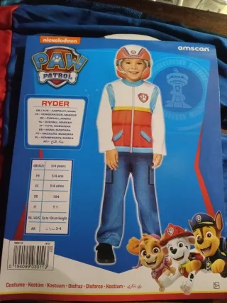 Disfraz Ryder Patrulla Canina