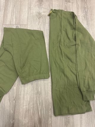 Pijama verde manga larga