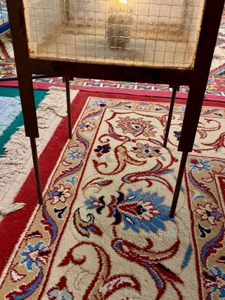 Lámpara estilo brutalista para exterior