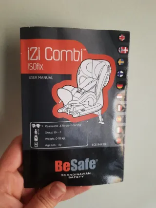 Silla de coche BeSafe Izi Combi Isofix.