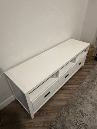 Mobile TV laccato bianco