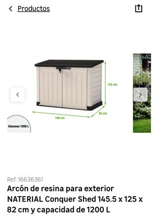 Arcón exterior Naterial Conquer - Resina