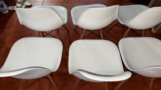 Sillas de comedor blancas (Set de 6)