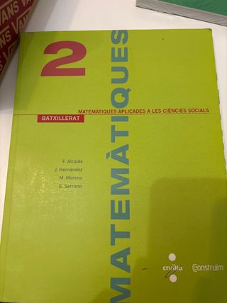 Matemàtiques aplicades a les ciències socials. ...