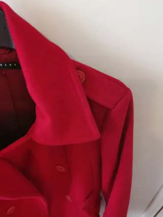 Cappotto lana Sisley rosso