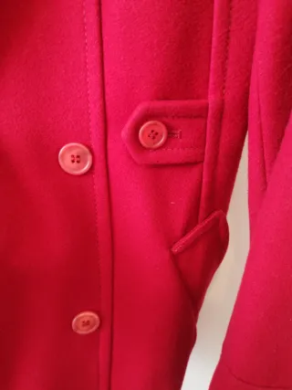 Cappotto lana Sisley rosso